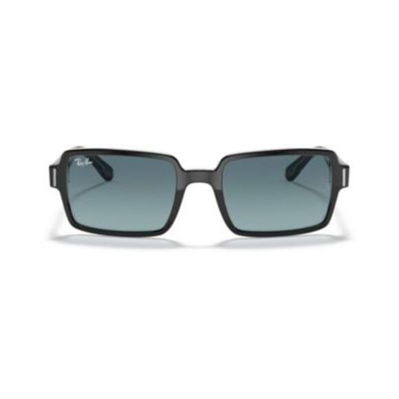 Ray Ban Benji Sunglasses - Rb2189 Polished Black/Blue Gradient Grey - Picture 1 of 1